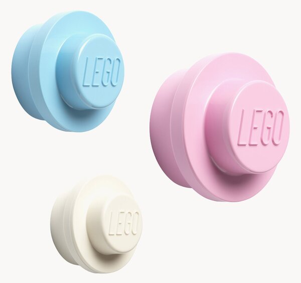 Set di 3 ganci da parete per bambini Brick