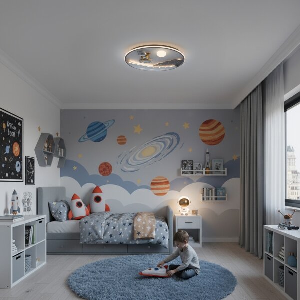 Brilagi - Plafoniera LED dimmerabile da soffitto per cameretta ASTRO LED/68W/230V 3000-6000K +telecomando