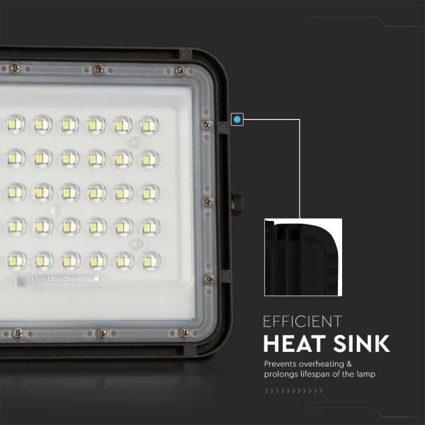LED Proiettore solare da esterno LED/6W/3,2V IP65 4000K nero + +TC