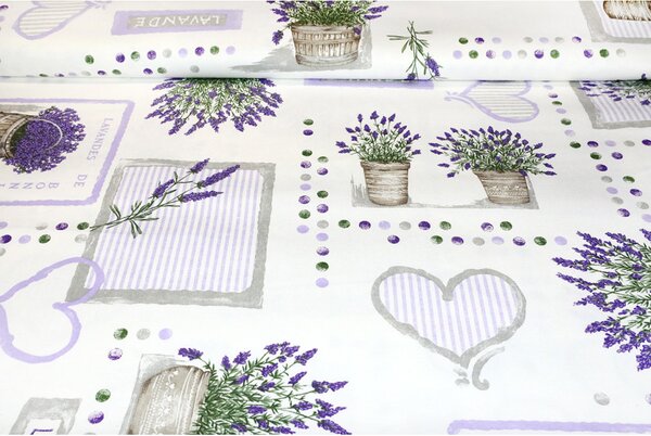 Tovaglia in cotone Lavanda vintage