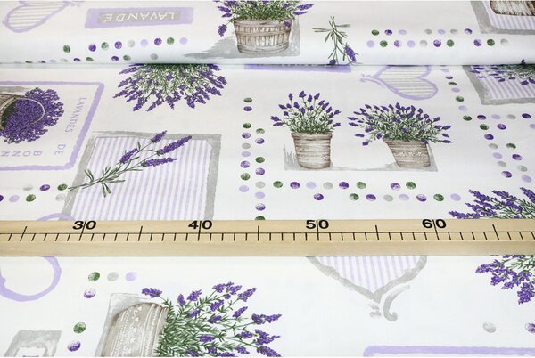 Tovaglia in cotone Lavanda vintage
