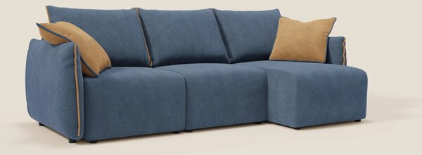 Flexar Divano angolare reversibile con sedute allungabili in bouclé mo