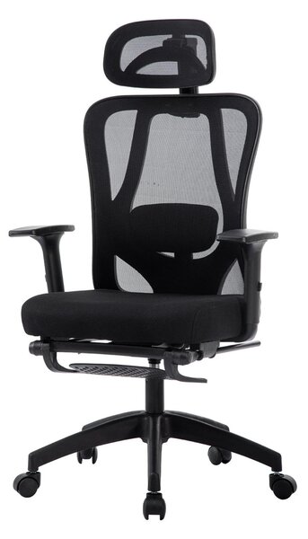 SevenComfort sedia da ufficio sedia ergonomica girevole da scrivania con poggiatesta regolabile, braccioli, supporto lombare sedia executive 150kg nero