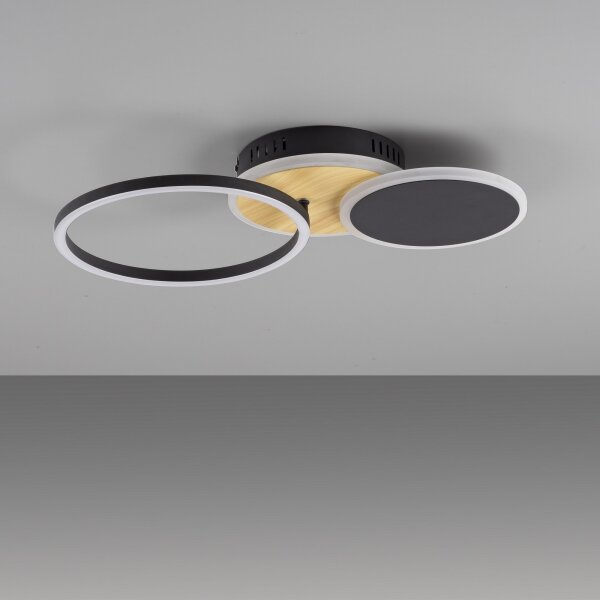 Leuchten Direkt 14116-78 -Plafoniera LED SEVENT LED/25,5W/230V nero/marrone