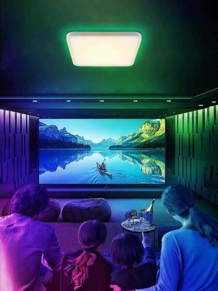 Immax NEO 07168-W40-LED RGB+CCT Lampada dimmerabile 50W/230V Wi-Fi Tuya white+TC