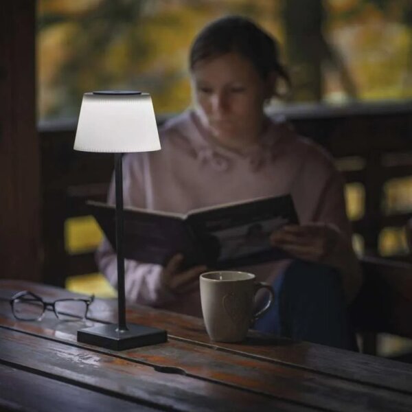 EMOS Z7630B - Lampada LED dimmerabile ricaricabile KATIE LED/4W/10V 1800mAh IP44 nero
