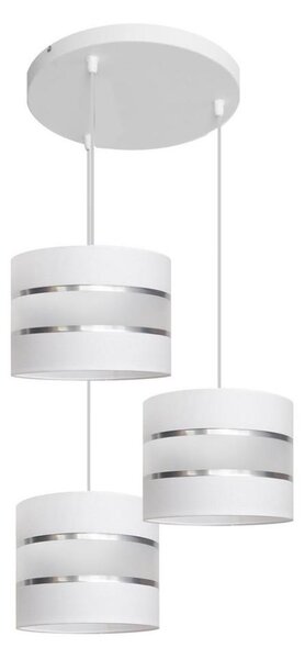 Lampadario su filo HELEN 3xE27/15W/230V bianco