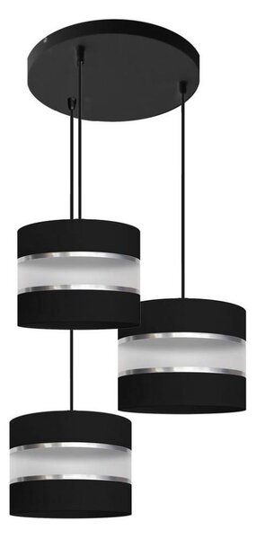 Lampadario su filo HELEN 3xE27/15W/230V nero