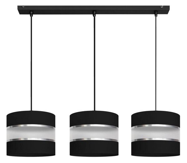 Lampadario su filo HELEN 3xE27/15W/230V nero