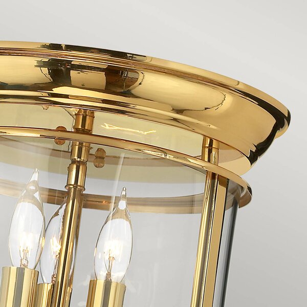 HINKLEY Plafoniera soffitto Gentry, dimmerabile, Ottone / Oro, Soggiorno / Sala da pranzo, Ottone, Antico, Plafoniera