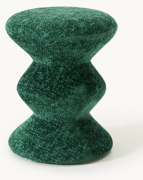 Pouf rotondo imbottito Zig Zag