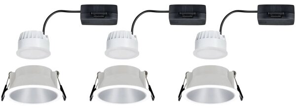 Paulmann 93410 - SET 3xLED/6,5W IP44 Faretto bagno dimmerabile COLE 230V