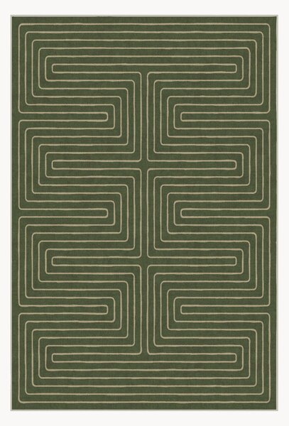 Tappeto a pelo corto lavabile Labyrinth by Jonathan Adler