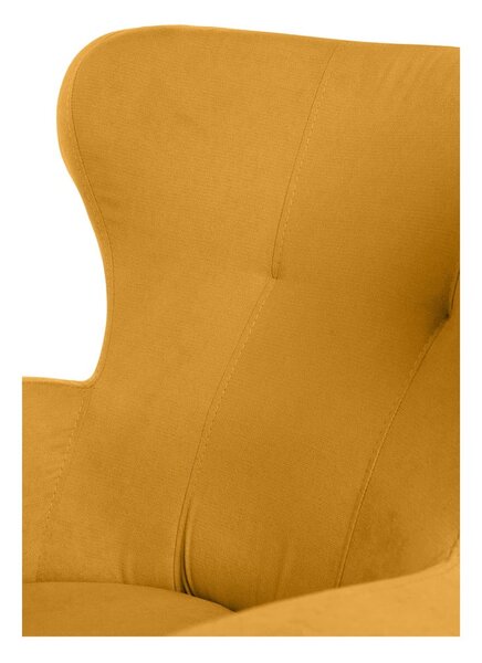 Poltrona ear in colore senape Noemye - Bonami Essentials