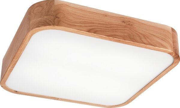 Plafoniera OAK SQUARE 4xE27/15W/230V 45x45 cm quercia