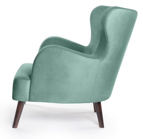 Poltrona in velluto color menta Noemye - Bonami Essentials