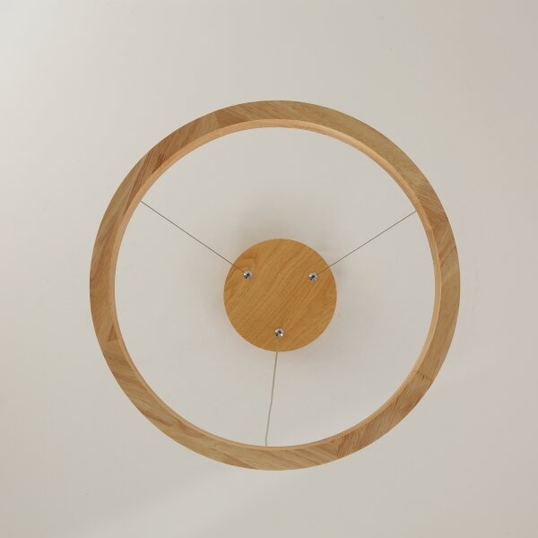 Brilagi - Lampada a sospensione su cavo UMEA WOOD LED/30W/230V diam. 40 cm in legno