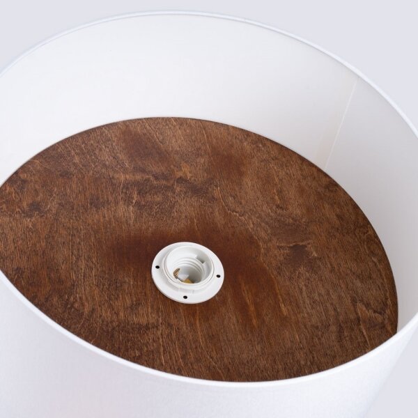 Sollux SL.1392 - Plafoniera TELESTO 1xE27/15W/230V diametro 35 cm bianco/marrone