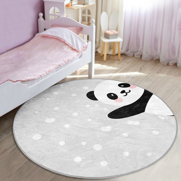 Tappeto per bambini grigio chiaro ø 120 cm Comfort - Mila Home