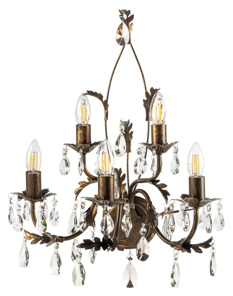 ONLI - Applique TERESA 5xE14/6W/230V bronzo