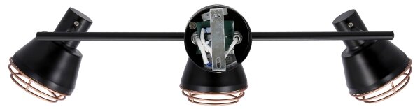 Faretto NERIA 3xE14/40W/230V nero/rame