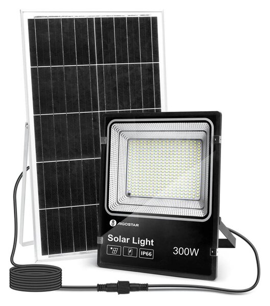 Aigostar - LED Faro solare dimmerabile LED/300W/3,2V IP66 + +TC