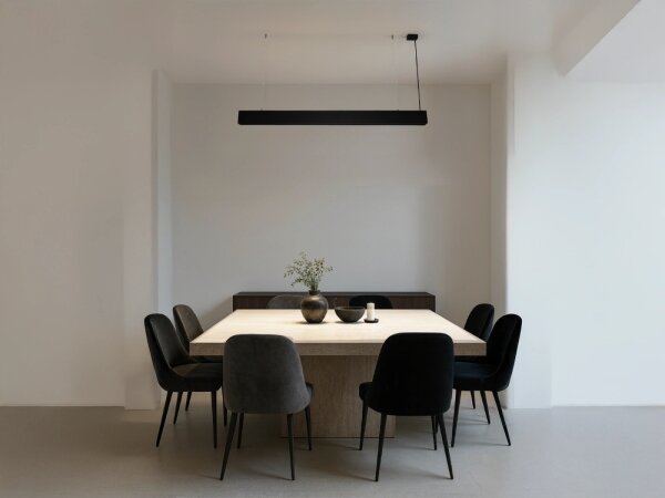Lampadario LED sospeso con cavo LED/55W/230V 3000/4000/6500K 120 cm nero