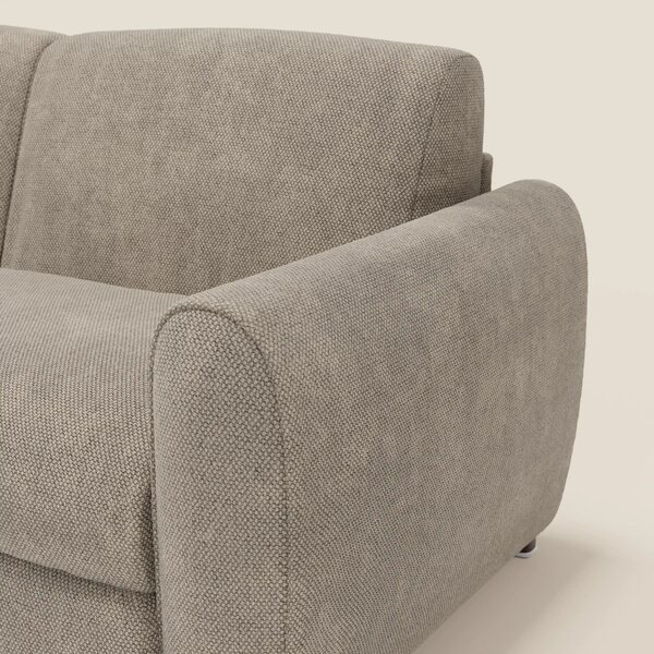 Kaleo Divano letto moderno con materasso H17 cm - in raffinato tessuto
