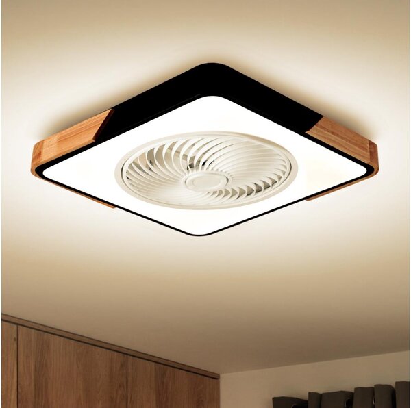 Brilagi-LED Lampada dimmerabile con ventilatore LED 30W 230V 3000-6500K nero/rov