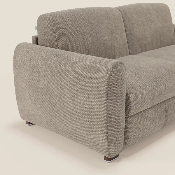 Kaleo Divano letto moderno con materasso H17 cm - in raffinato tessuto