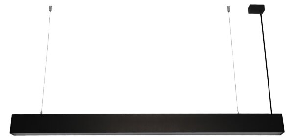 Lampadario LED sospeso su cavo LED/55W/230V 3000/4000/6500K 120 cm nero