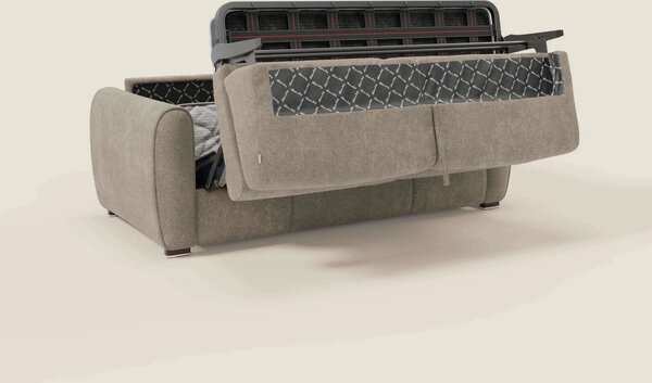Kaleo Divano letto moderno con materasso H17 cm - in raffinato tessuto