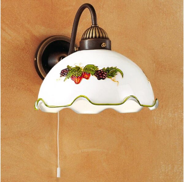Kolarz 731.61.113 - Applique NONNA 1xE27/75W/230V vino/fragola