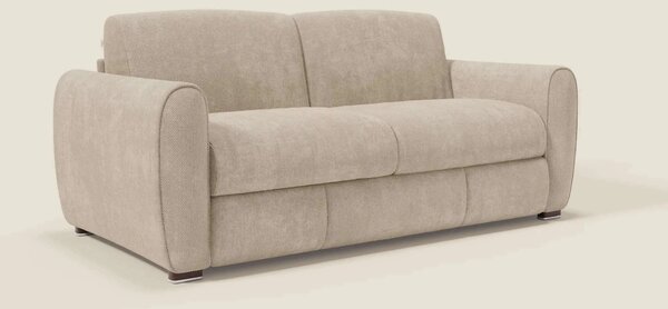 Kaleo Divano letto moderno con materasso H17 cm - in raffinato tessuto