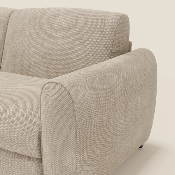 Kaleo Divano letto moderno con materasso H17 cm - in raffinato tessuto