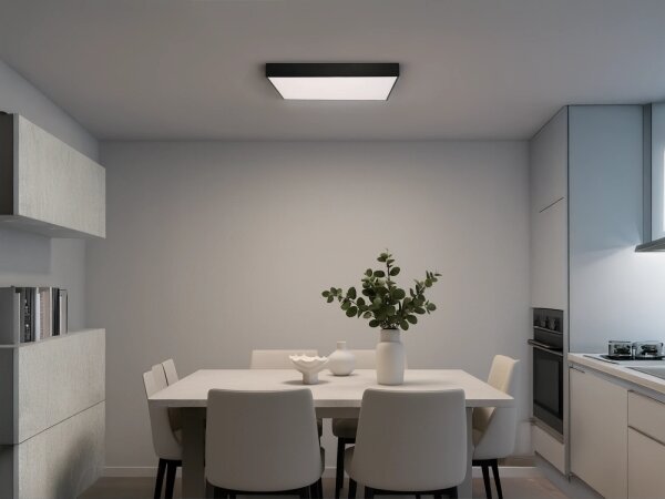 Plafoniera LED 215W/230V 3000/4000/6500K 80x80 cm nera