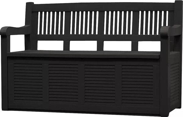Panchina da giardino JELENIA Plastic Salzburg, 130 x 60 x 85 cm, plastica, antracite