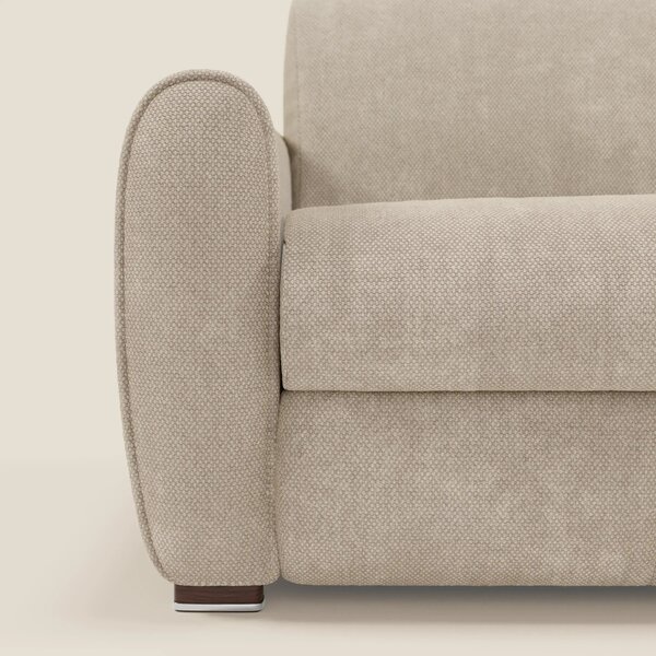 Kaleo Divano letto moderno con materasso H17 cm - in raffinato tessuto