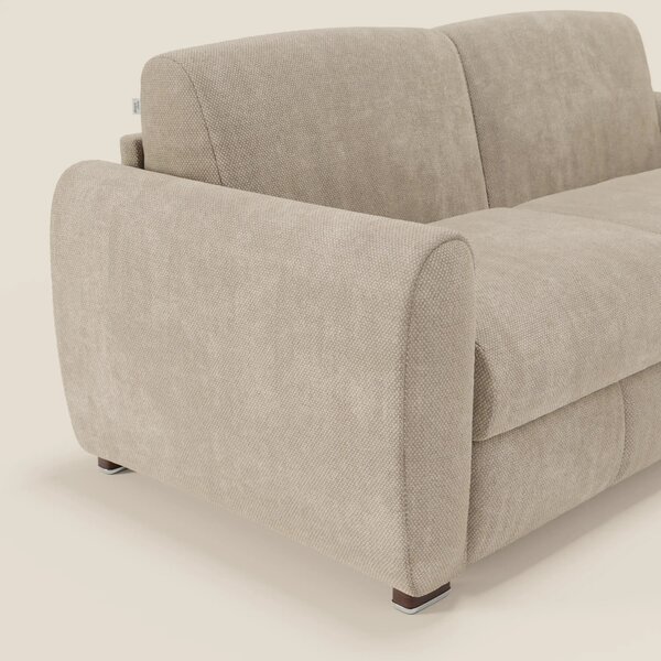 Kaleo Divano letto moderno con materasso H17 cm - in raffinato tessuto