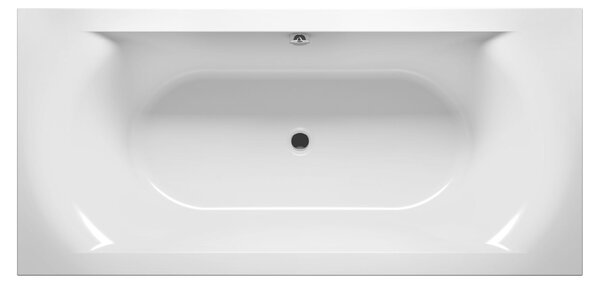 RIHO Linares Baignoires rectangulaires, à encastrer, 2 places, blanc satiné, B142001105, B142001105