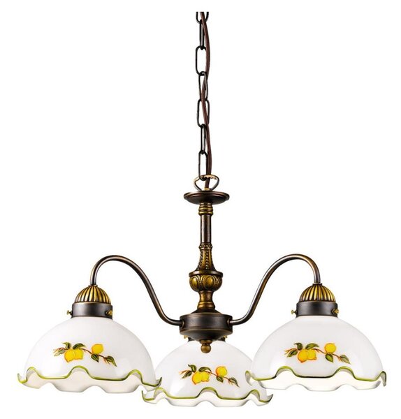 Kolarz 731.83.116 - Lampadario a catena NONNA 3xE27/75W/230V limoni