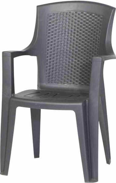 Poltrona Da Giardino "Eden" Antracite - cm.60x62x89h. - peso kg.4,2