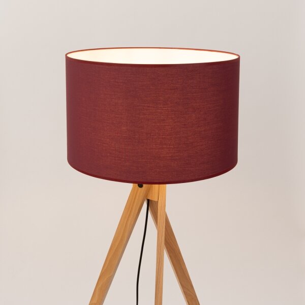 Sollux SL.1907 - Lampada da terra NATT 1xE27/15W/230V rossa