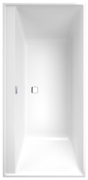 Villeroy & Boch Collaro Duo Baignoires rectangulaires, à encastrer, vidage et trop-plein Chrome, 1900x900x470mm, UBA199COR2DV-01, UBA199COR2DV-01