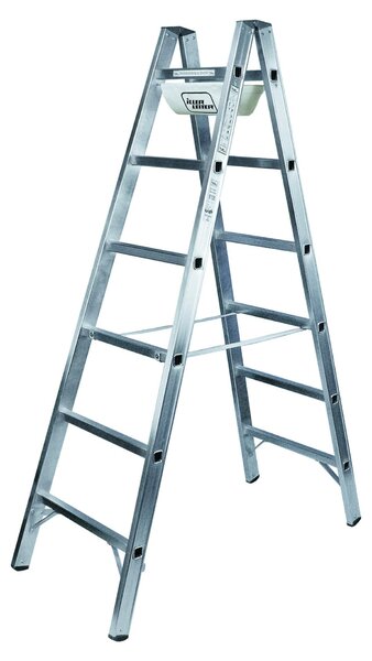 Iller-Leiter - Scala a pioli in alluminio, 2 x 8 pioli, 406364