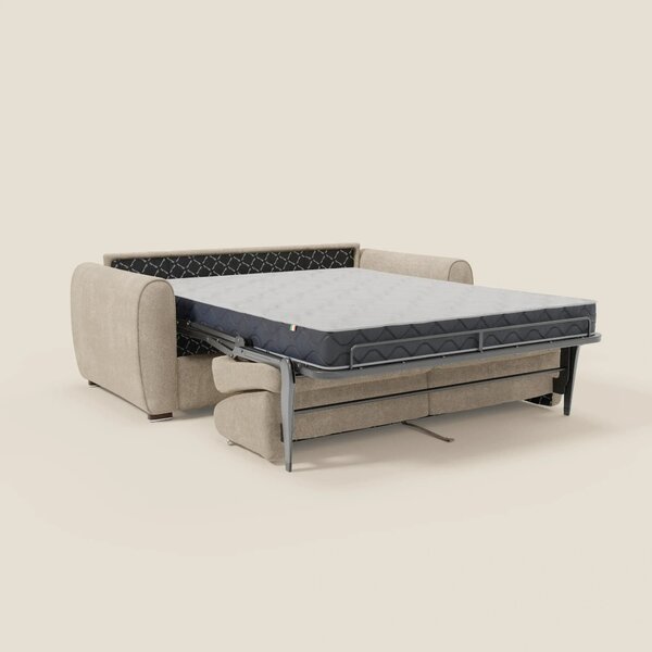 Kaleo Divano letto moderno con materasso H17 cm - in raffinato tessuto