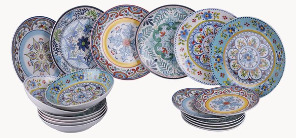 Servizio di piatti Andalusia 18 pz