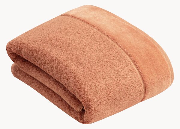 Telo bagno in cotone con bordino in velluto Pure