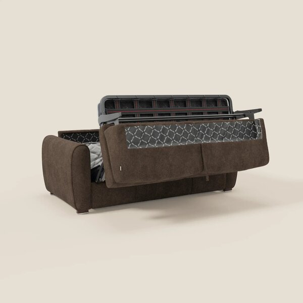 Kaleo Divano letto moderno con materasso H17 cm - in raffinato tessuto