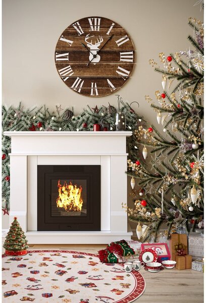 Tappeto rotondo rosso con motivo natalizio ø 150 cm Red Christmas - Villeroy&Boch